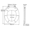 Carrara & Matta Kent Sta-Tite Toilet Seat & Cover CM108069000 **BEMIS