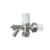Angle radiator valve with draw off 10mm