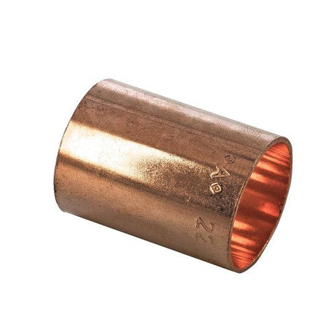 22mm Endfeed  Copper slip coupling 22mm - 1's